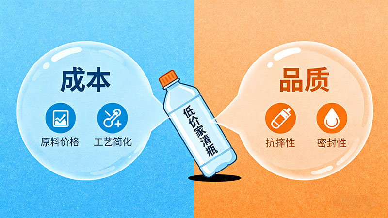 低價家清塑料瓶質量痛點與成本博弈